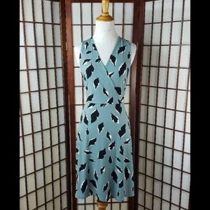 Moving Sale! Loft Leaf print surplice dress
